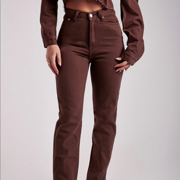 Pia Chocolate Split Leg Jeans !! - Picture 6 of 7